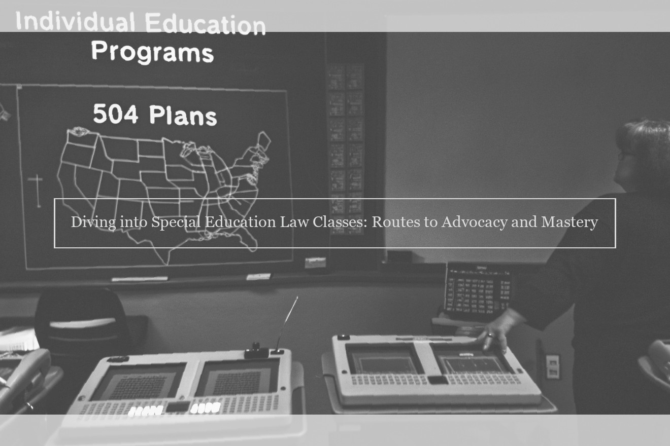 Diving into Special Education Law Classes: Routes to Advocacy and Mastery
