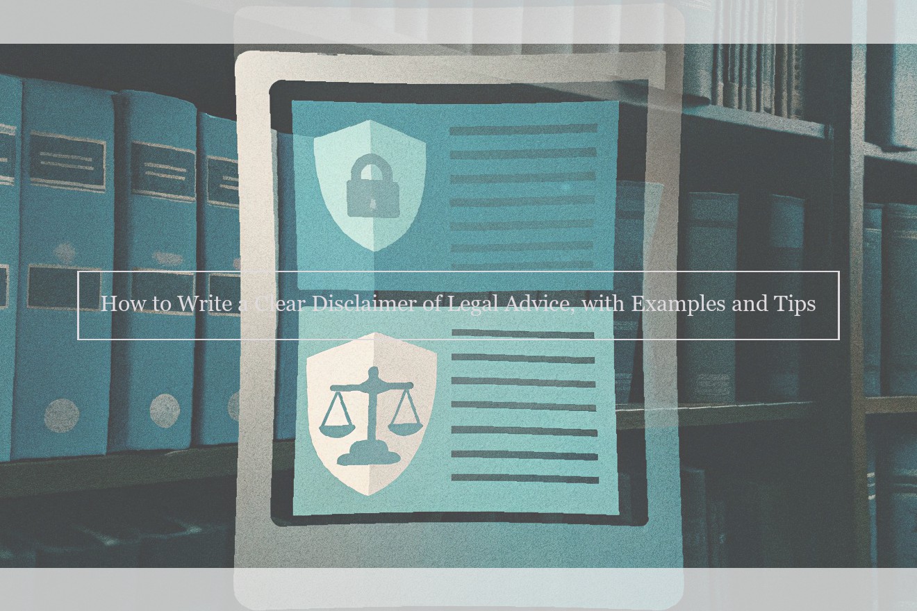 How to Write a Clear Disclaimer of Legal Advice, with Examples and Tips